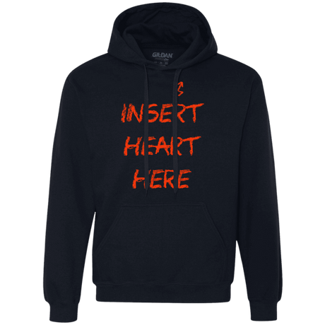 Sweatshirts Navy / S Insert Heart Here Premium Fleece Hoodie