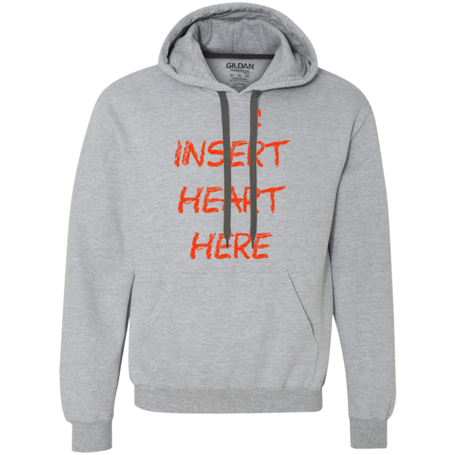 Sweatshirts Sport Grey / S Insert Heart Here Premium Fleece Hoodie