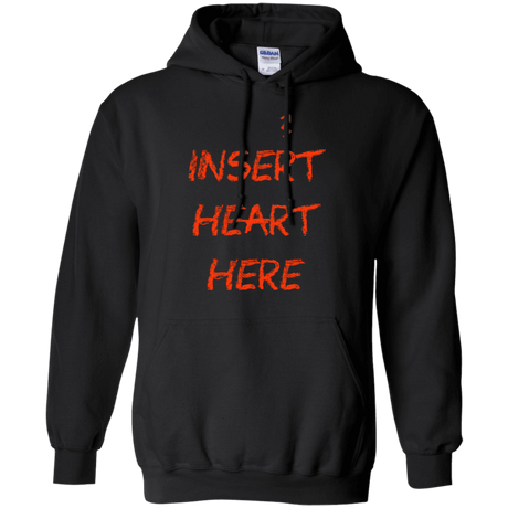 Sweatshirts Black / S Insert Heart Here Pullover Hoodie