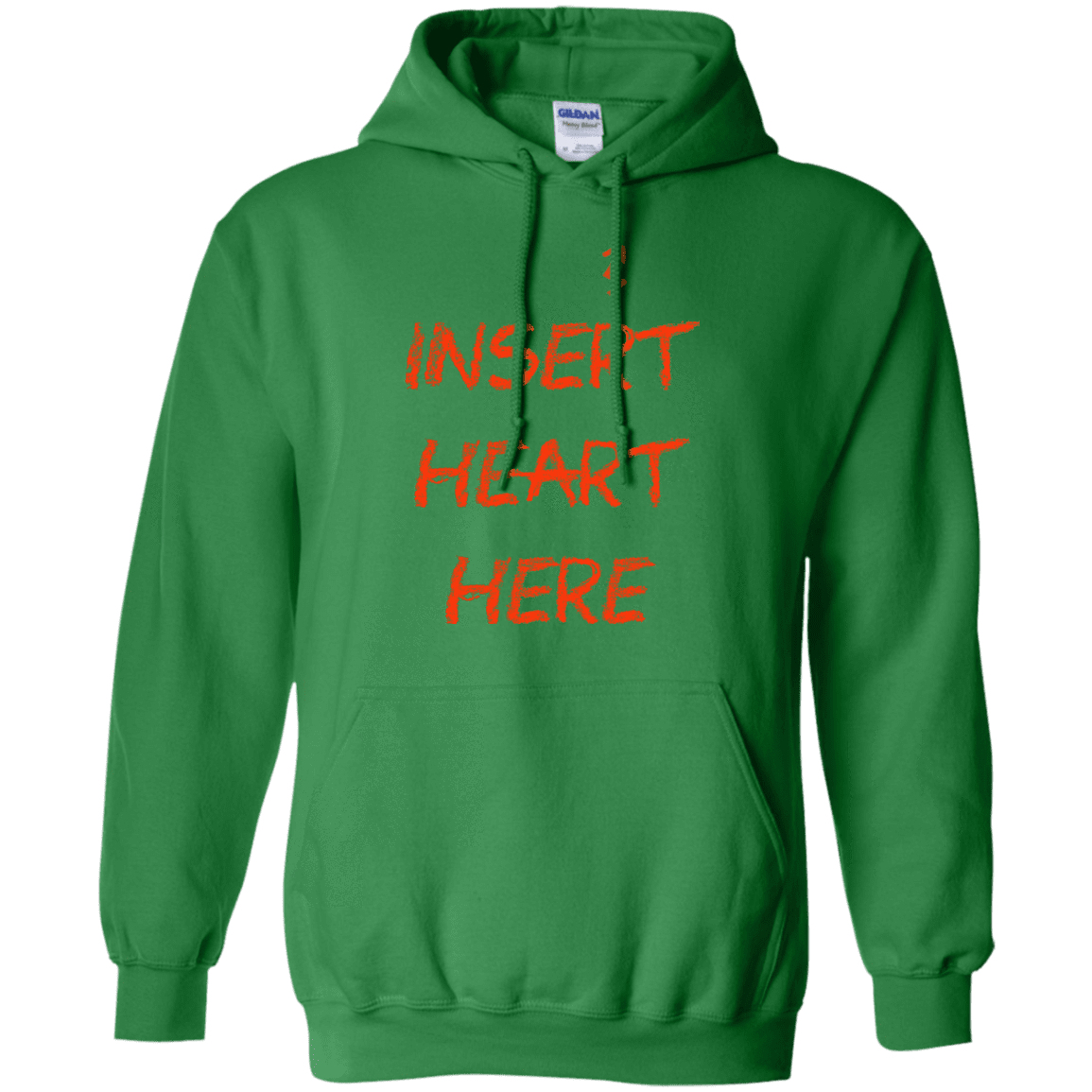 Sweatshirts Irish Green / S Insert Heart Here Pullover Hoodie