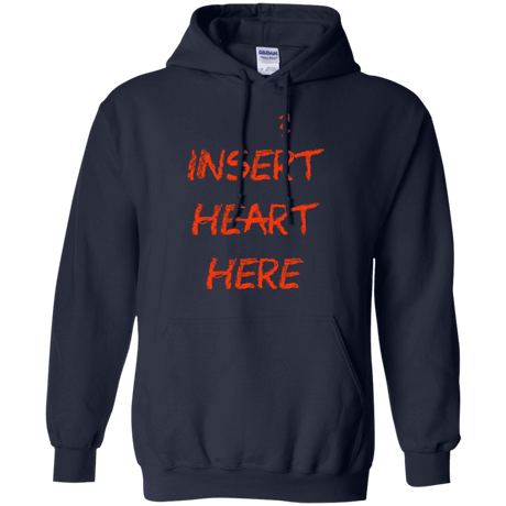 Sweatshirts Navy / S Insert Heart Here Pullover Hoodie