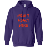 Sweatshirts Purple / S Insert Heart Here Pullover Hoodie