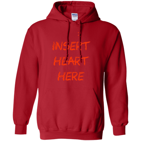 Sweatshirts Red / S Insert Heart Here Pullover Hoodie