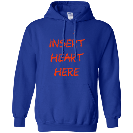 Sweatshirts Royal / S Insert Heart Here Pullover Hoodie