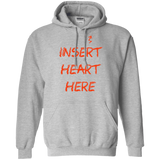 Sweatshirts Sport Grey / S Insert Heart Here Pullover Hoodie