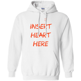Sweatshirts White / S Insert Heart Here Pullover Hoodie
