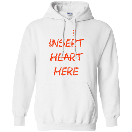 Sweatshirts White / S Insert Heart Here Pullover Hoodie