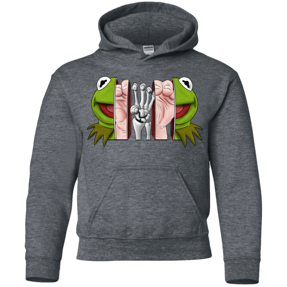 Sweatshirts Dark Heather / YS Inside the Frog Youth Hoodie