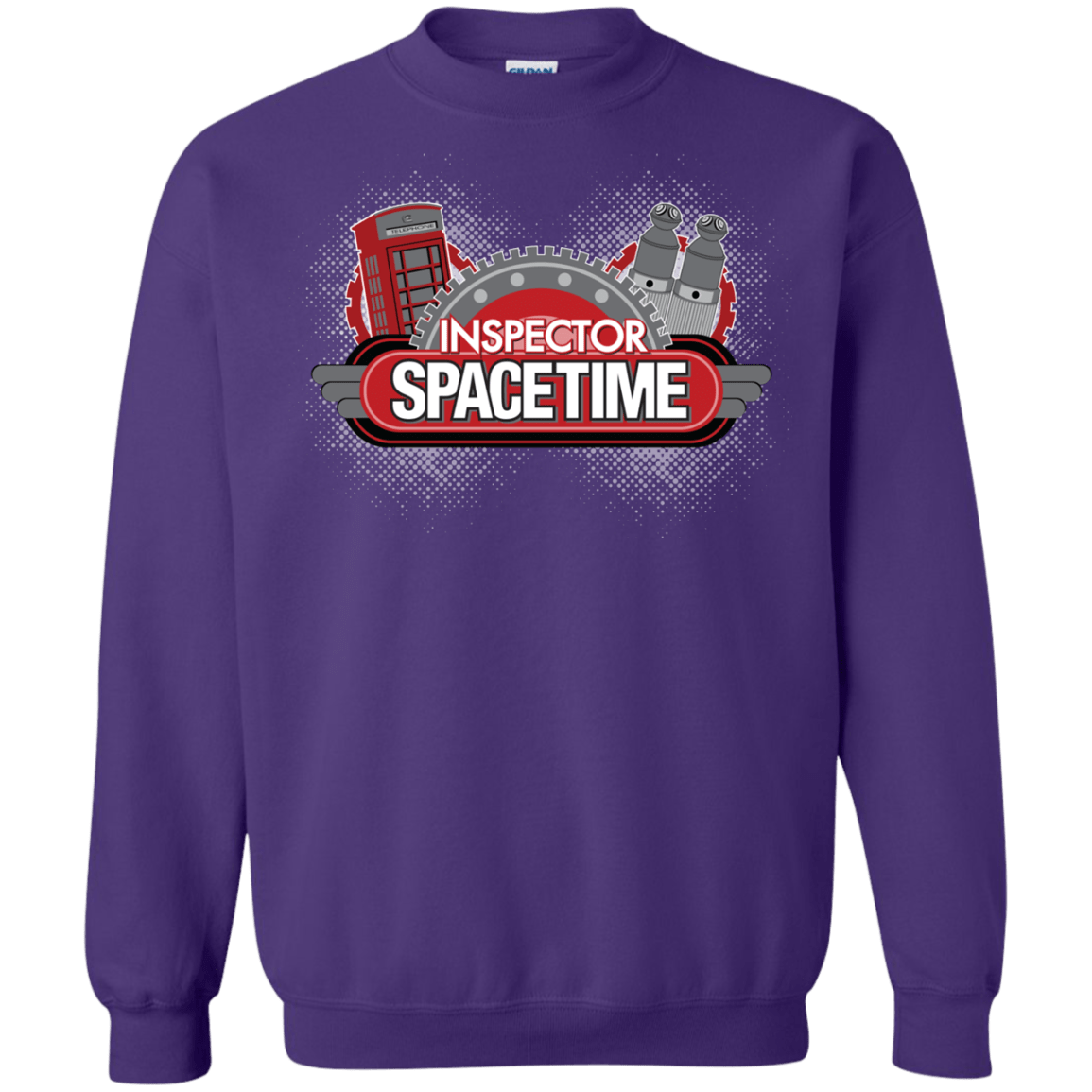 Sweatshirts Purple / S Inspector Spacetime Crewneck Sweatshirt