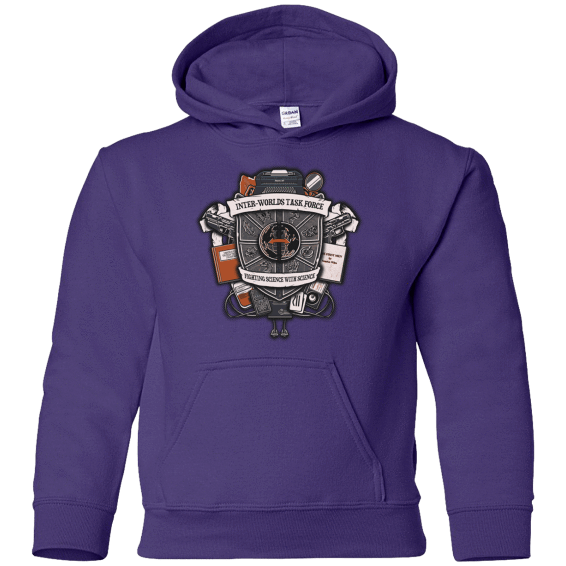 Sweatshirts Purple / YS Inter Worlds Task Force Youth Hoodie