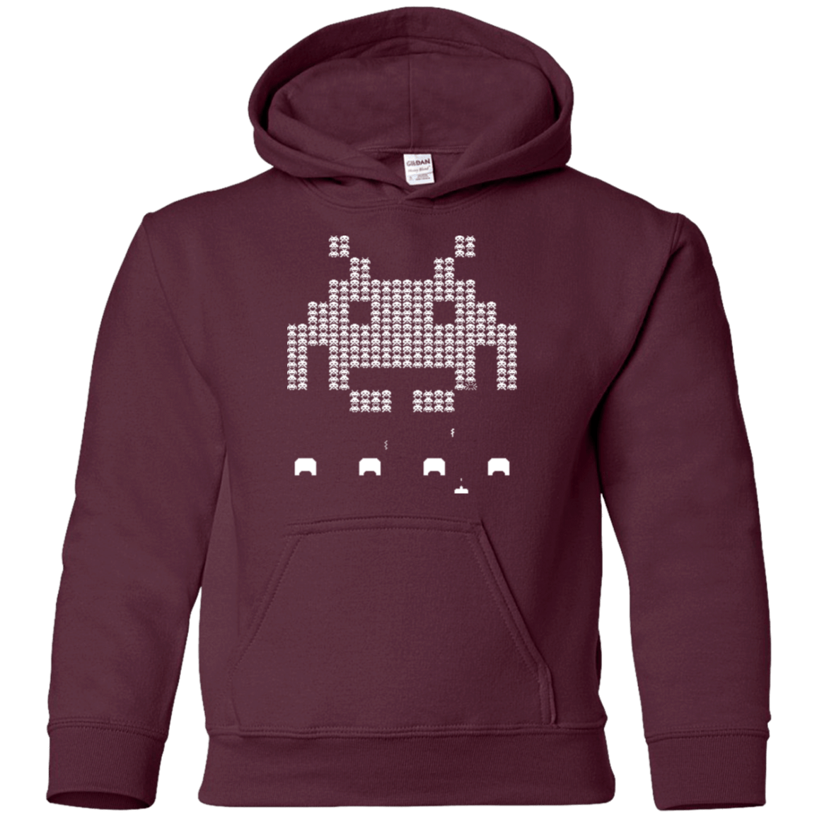 Sweatshirts Maroon / YS Invade Youth Hoodie