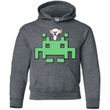 Sweatshirts Dark Heather / YS Invaderbrain Youth Hoodie