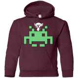 Sweatshirts Maroon / YS Invaderbrain Youth Hoodie