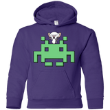 Sweatshirts Purple / YS Invaderbrain Youth Hoodie