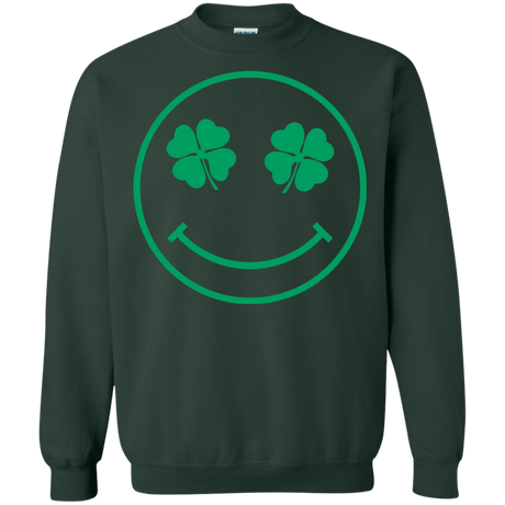 Sweatshirts Forest Green / Small Irish Smiley Crewneck Sweatshirt