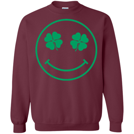 Sweatshirts Maroon / Small Irish Smiley Crewneck Sweatshirt