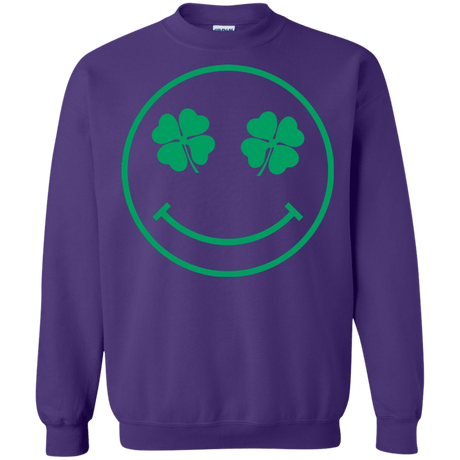 Sweatshirts Purple / Small Irish Smiley Crewneck Sweatshirt
