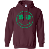 Sweatshirts Maroon / Small Irish Smiley Pullover Hoodie