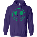 Sweatshirts Purple / Small Irish Smiley Pullover Hoodie