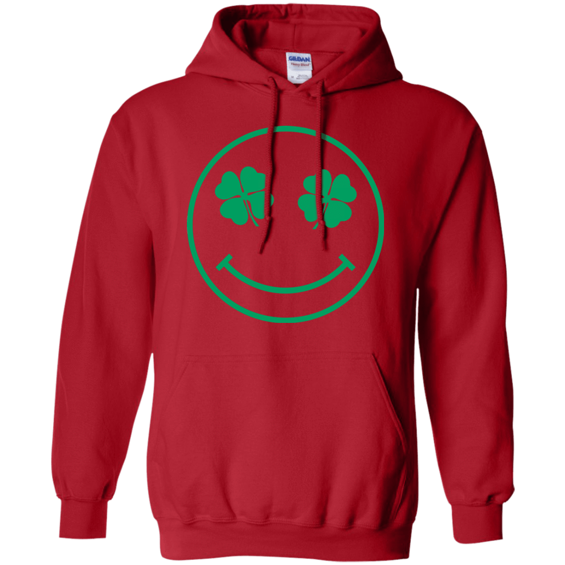 Sweatshirts Red / Small Irish Smiley Pullover Hoodie