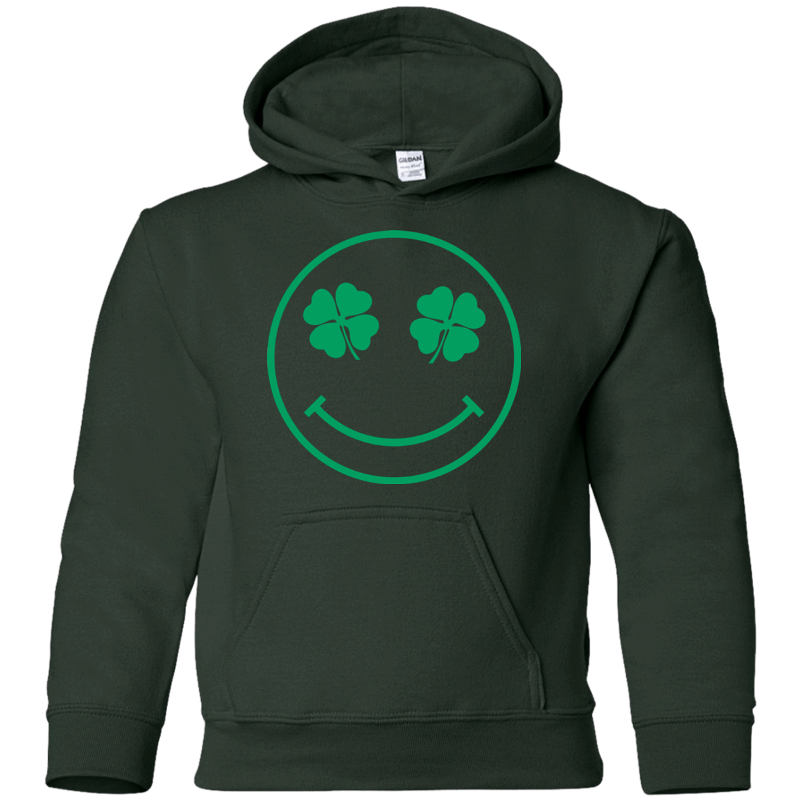 Sweatshirts Forest Green / YS Irish Smiley Youth Hoodie