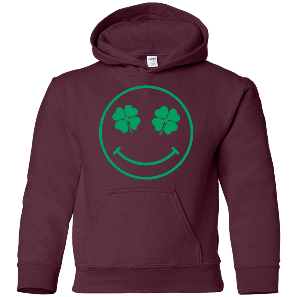 Sweatshirts Maroon / YS Irish Smiley Youth Hoodie