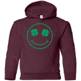 Sweatshirts Maroon / YS Irish Smiley Youth Hoodie