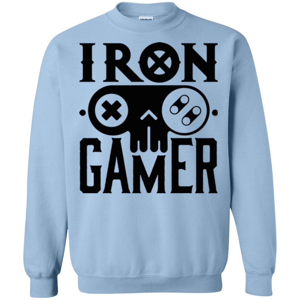 Sweatshirts Light Blue / Small Iron Gamer Crewneck Sweatshirt