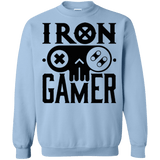 Sweatshirts Light Blue / Small Iron Gamer Crewneck Sweatshirt