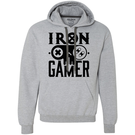Sweatshirts Sport Grey / Small Iron Gamer Premium Fleece Hoodie