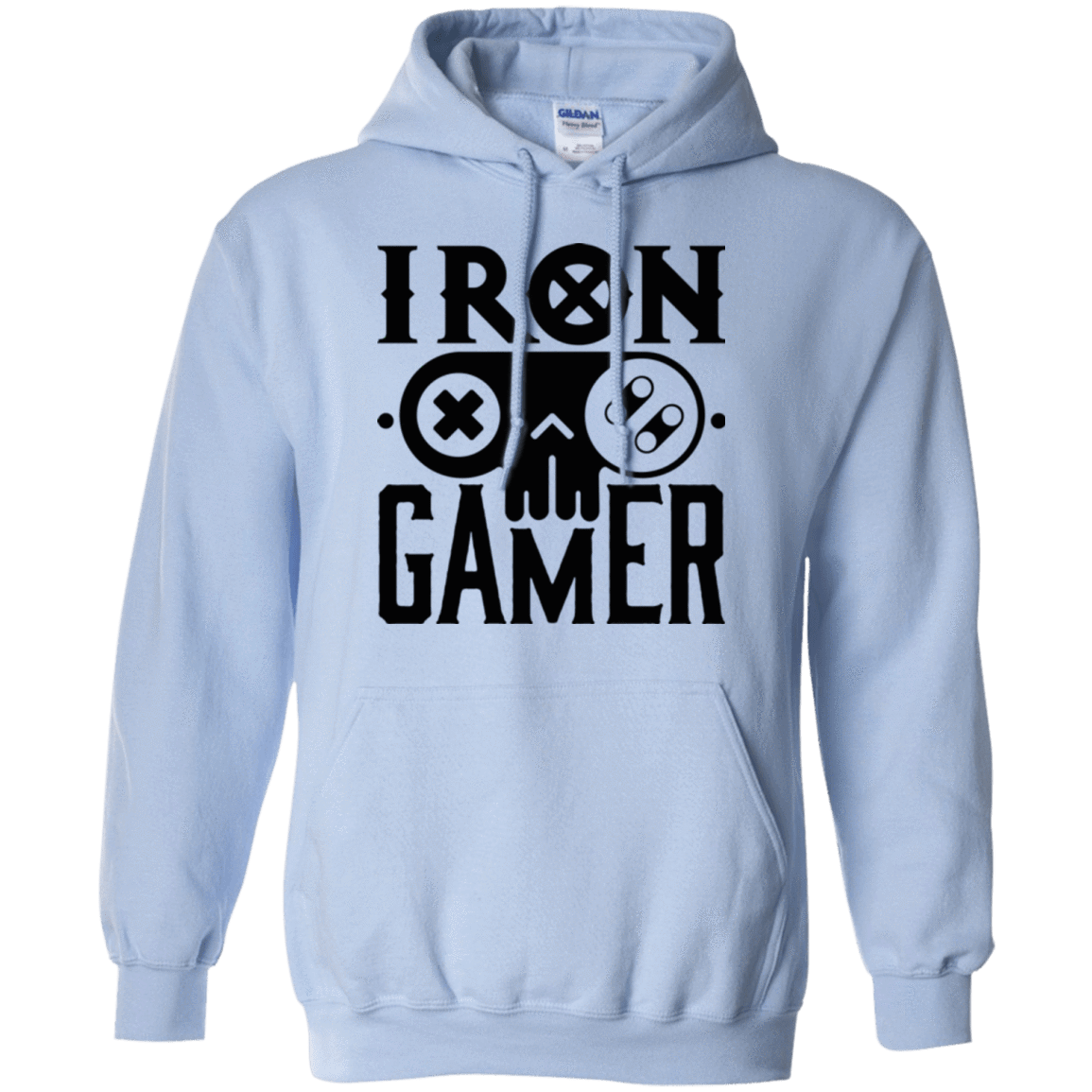 Sweatshirts Light Blue / Small Iron Gamer Pullover Hoodie