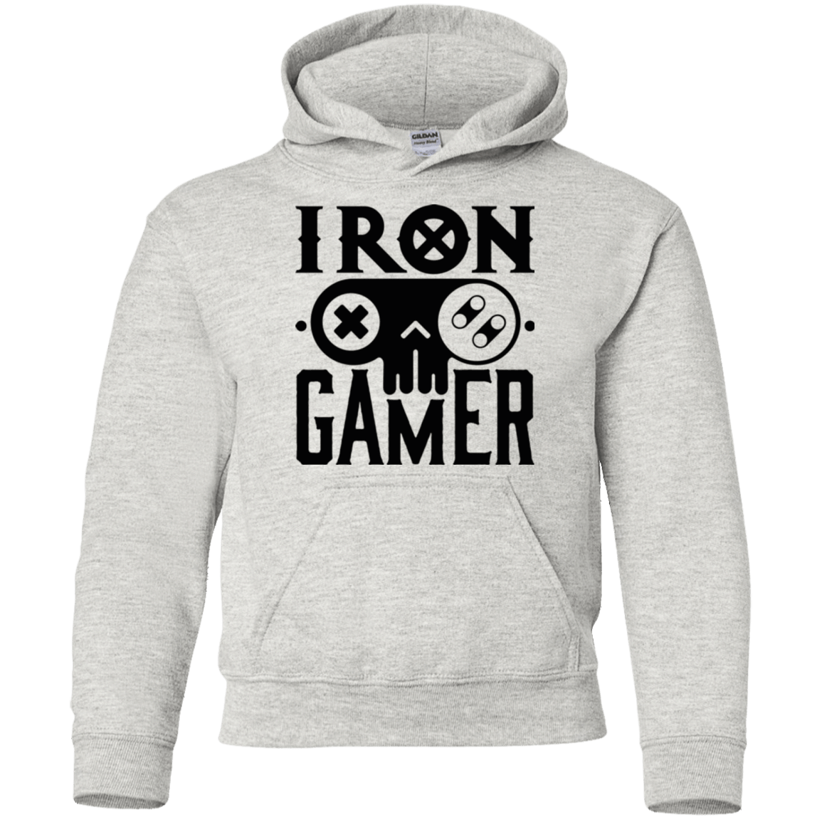 Sweatshirts Ash / YS Iron Gamer Youth Hoodie