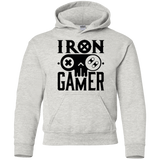 Sweatshirts Ash / YS Iron Gamer Youth Hoodie