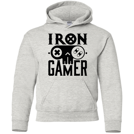 Sweatshirts Ash / YS Iron Gamer Youth Hoodie