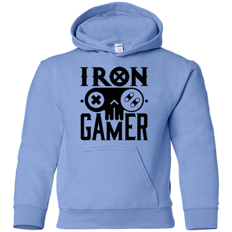 Sweatshirts Carolina Blue / YS Iron Gamer Youth Hoodie