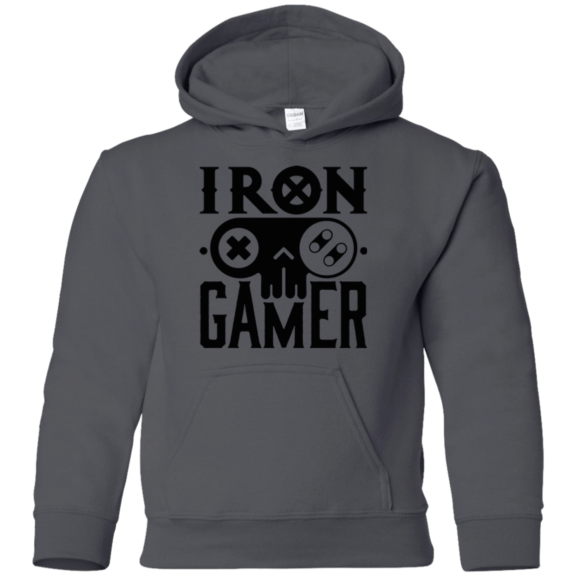 Sweatshirts Charcoal / YS Iron Gamer Youth Hoodie