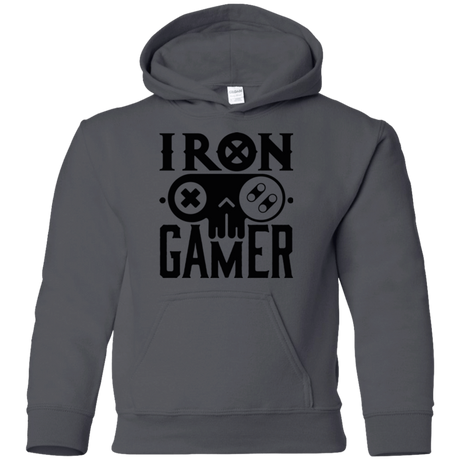 Sweatshirts Charcoal / YS Iron Gamer Youth Hoodie