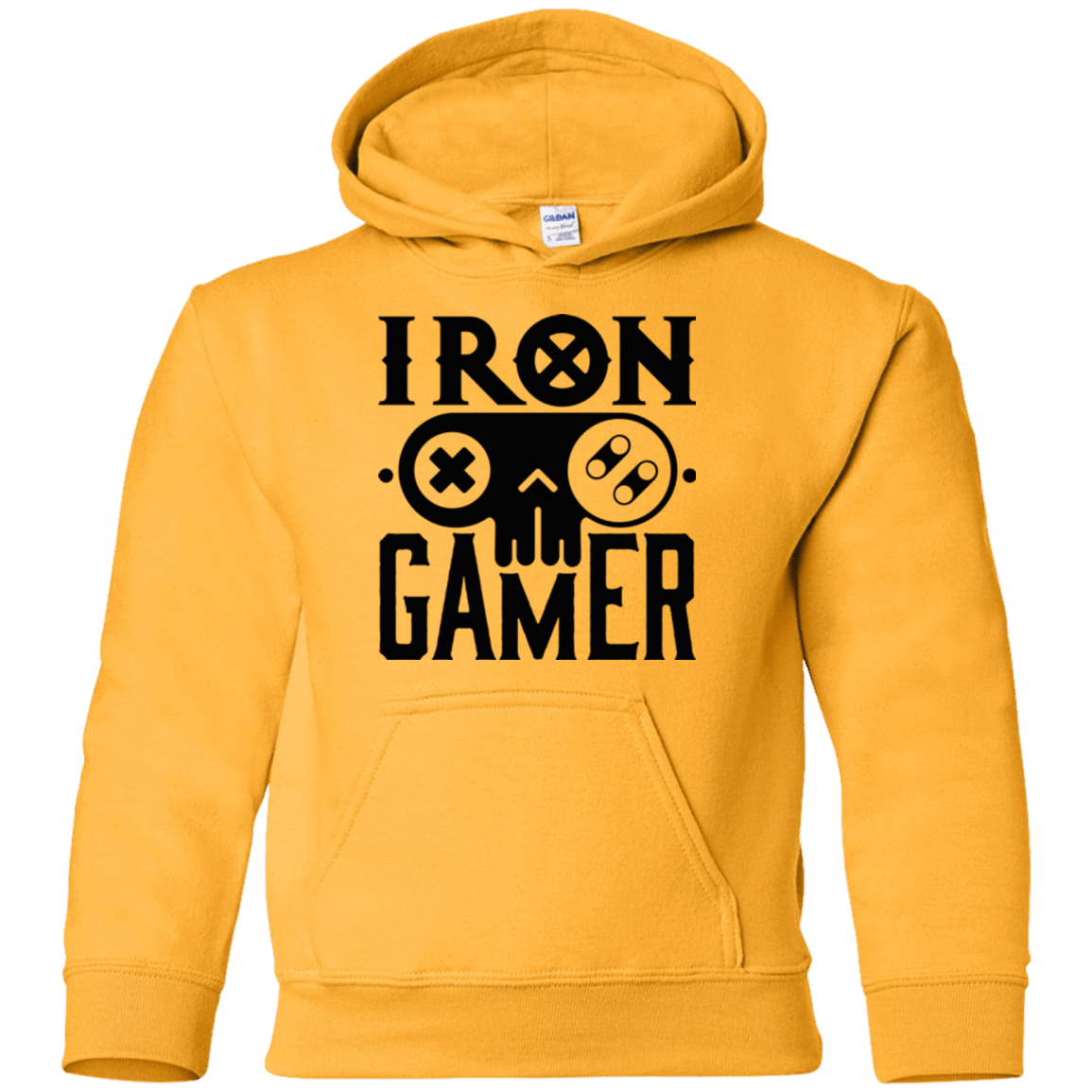 Sweatshirts Gold / YS Iron Gamer Youth Hoodie