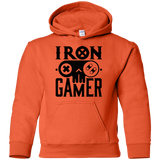 Sweatshirts Orange / YS Iron Gamer Youth Hoodie