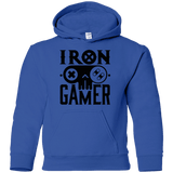 Sweatshirts Royal / YS Iron Gamer Youth Hoodie