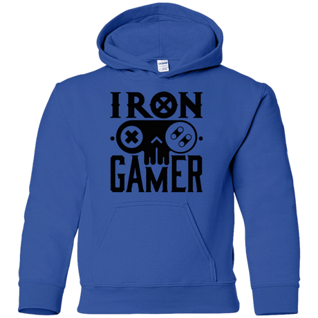 Sweatshirts Royal / YS Iron Gamer Youth Hoodie