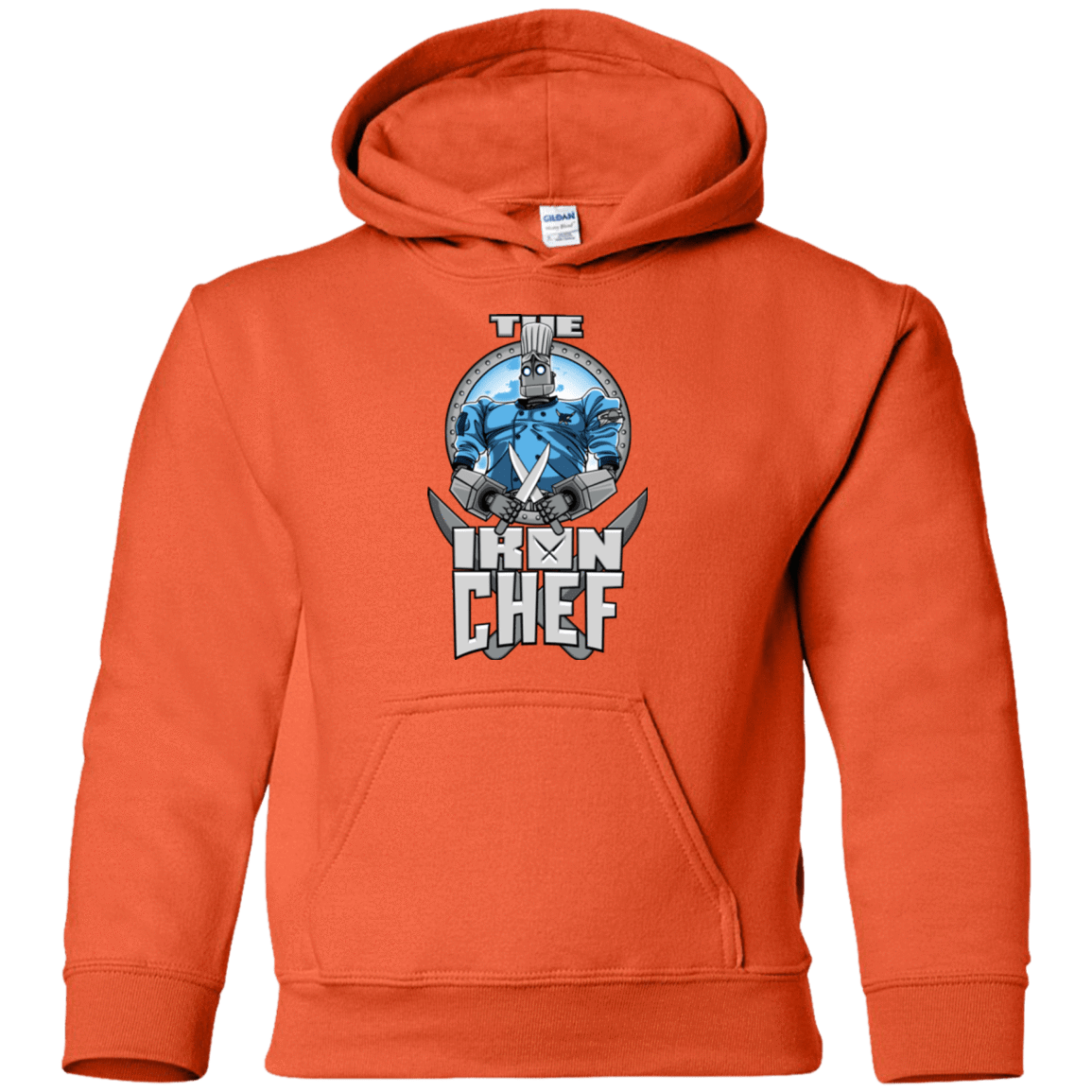 Sweatshirts Orange / YS Iron Giant Chef Youth Hoodie