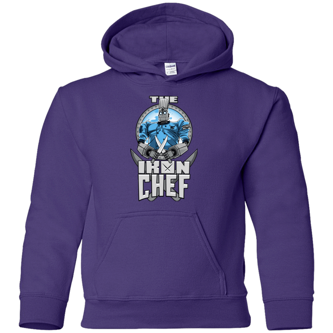 Sweatshirts Purple / YS Iron Giant Chef Youth Hoodie