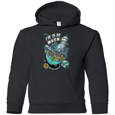 Sweatshirts Black / YS Iron Nuts Youth Hoodie