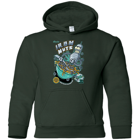 Sweatshirts Forest Green / YS Iron Nuts Youth Hoodie