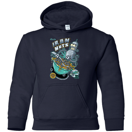 Sweatshirts Navy / YS Iron Nuts Youth Hoodie