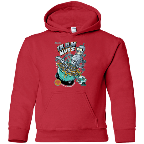 Sweatshirts Red / YS Iron Nuts Youth Hoodie