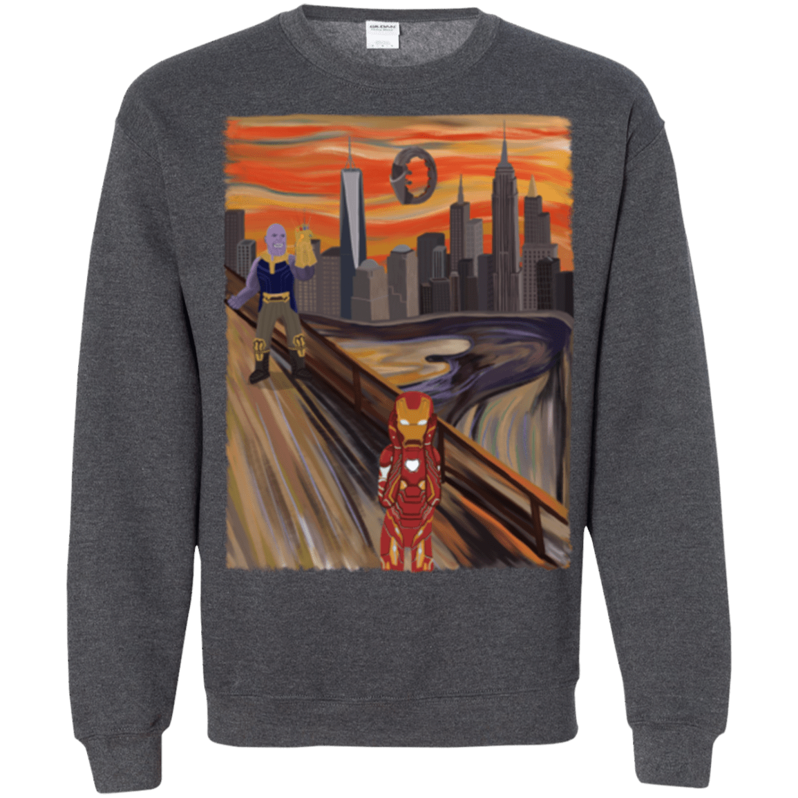 Sweatshirts Dark Heather / S Iron Scream Crewneck Sweatshirt