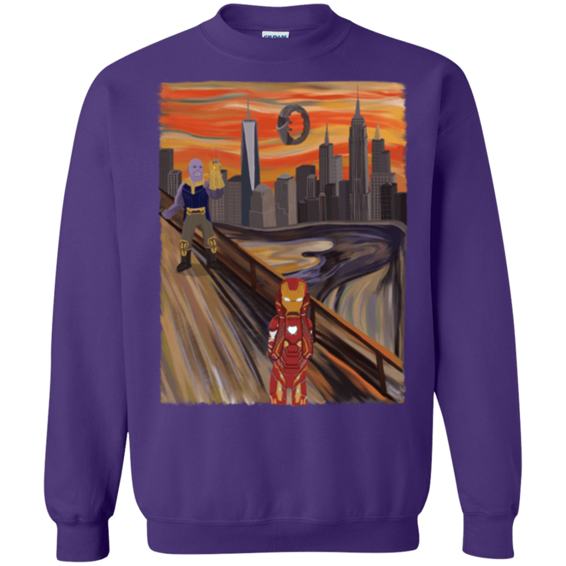 Sweatshirts Purple / S Iron Scream Crewneck Sweatshirt