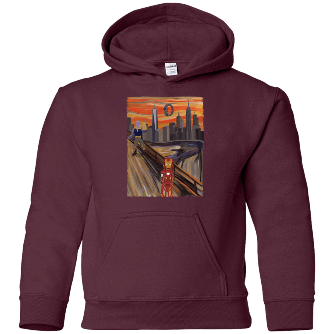 Sweatshirts Maroon / YS Iron Scream Youth Hoodie
